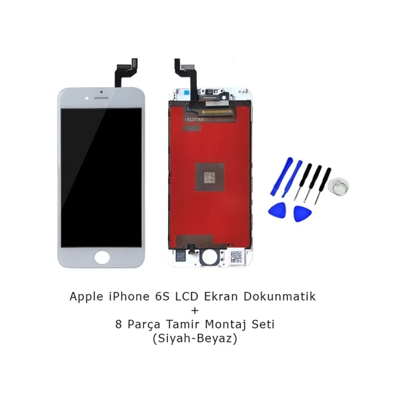 iPhone 6S Uyumlu LCD Ekran + Dokunmatik Tamir Seti Altın - Dore ürün görseli 1