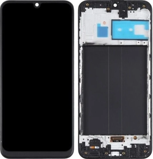Samsung M30 Uyumlu Lcd Ekran Çıtalı Siyah ürün görseli 1