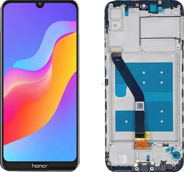 Huawei Honor 8A Lcd Dokunmatik Ekran Çıtalı Siyah ürün görseli 1