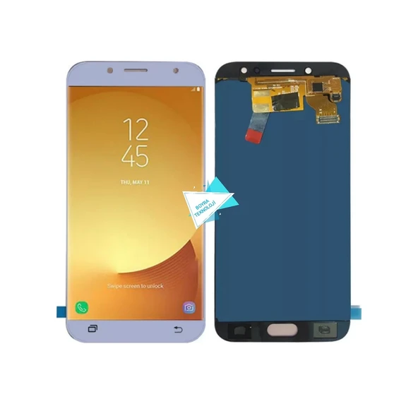 Samsung Galaxy J7 Pro Lcd J730F Ekran Dokunmatik Siyah - Resim 2