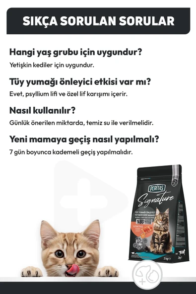 Signature Somonlu Yetişkin Kedi Maması  Yetişkin (1 - 7 Yaş) 2 Kg Hayır - Resim 5