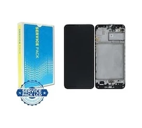 Samsung M22 Uyumlu Lcd Ekran Çıtalı Siyah ürün görseli 1
