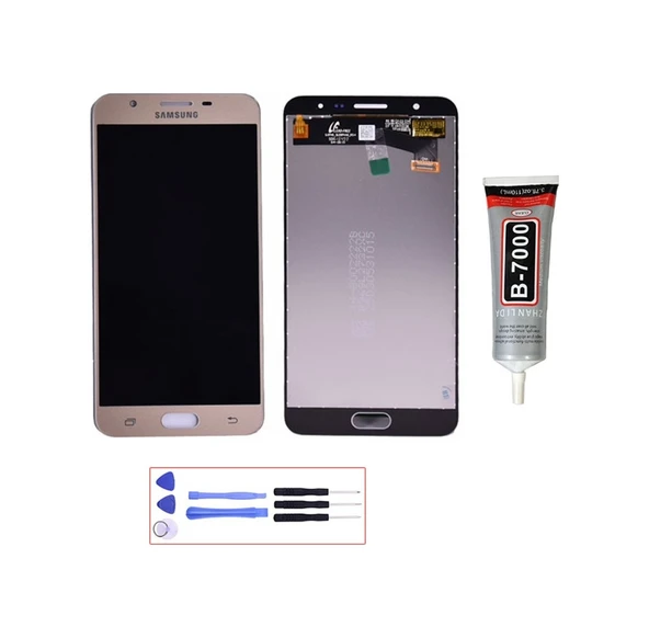 Samsung Galaxy J7 Prime G610 Lcd Ekran Dokunmatik + Montaj Seti Beyaz ürün görseli 1