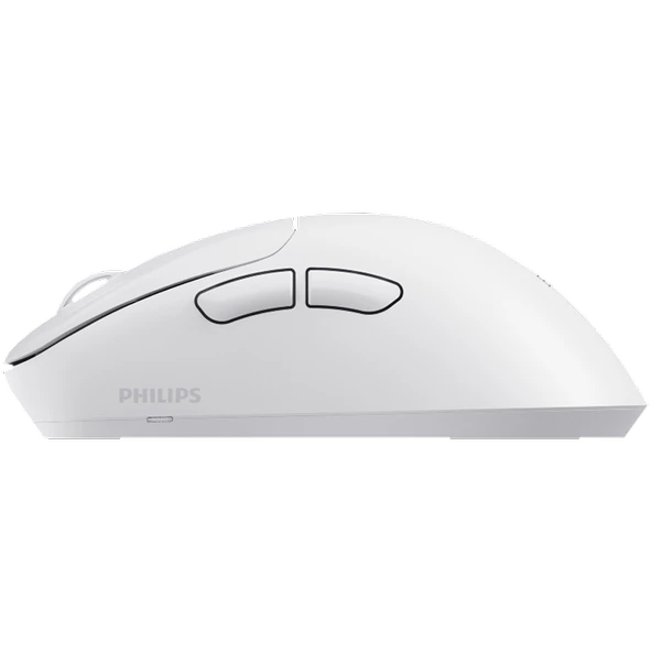 Philips Evnia SPK9418W Kablosuz Bluetooth Dual-Mode 12000 DPI Şarjlı Oyuncu Mouse - Beyaz - Resim 3