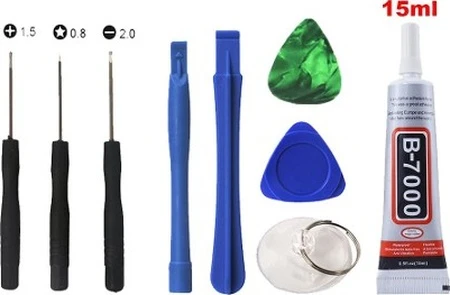 B7000 Ekran Cam Kapak Yapıştırıcı 15 ML Şeffaf+Tamir Seti N11.57 ürün görseli 1