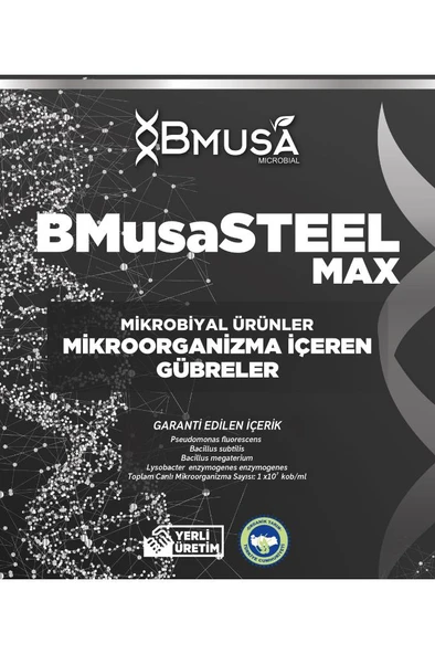 BMusa Steelmax 1lt Mikrobiyal Gübre - Resim 4