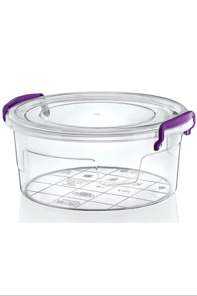 LitaeTrend 1No Yuvarlak 0,60 Lt. Saklama Kabı Royaleks-ÇNK2002 ürün görseli 1