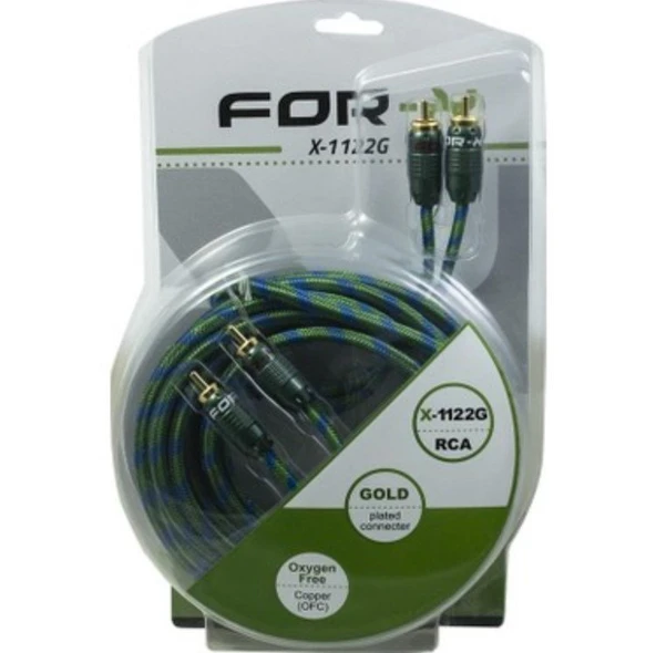 FORX OFC BAKIR RCA KABLO X-1122G ürün görseli 1