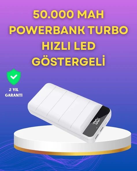 CEYLAN ADAM Lightning ve Type-C Girişli 50000mAh Powerbank ürün görseli 1