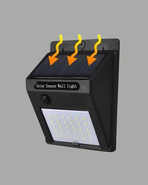 CEYLAN ADAM Montajlı Güneş Enerjili Duvar Tipi Aydınlatma – 8 Saat Çalışma Süresi - Resim 2