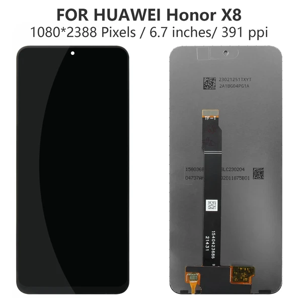 Huawei Honor X8 Lcd Ekran + Dokunmatik Siyah ürün görseli 1