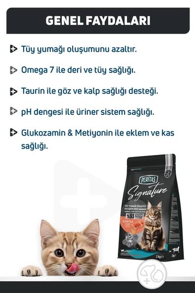 Signature Somonlu Yetişkin Kedi Maması  Yetişkin (1 - 7 Yaş) 2 Kg Hayır - Resim 3