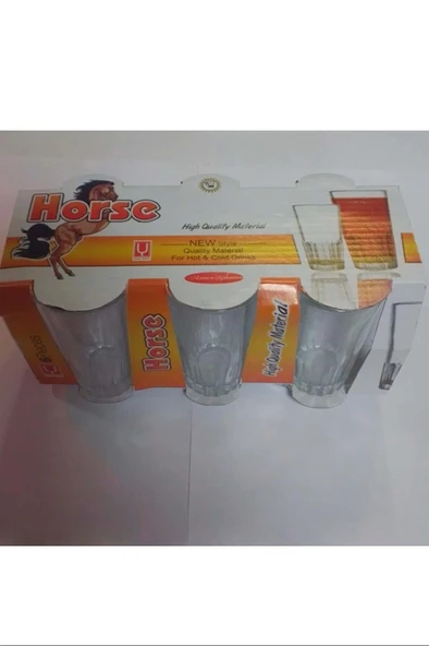 LitaeTrend Horse 6'lı Kahve Yanı Bardak Royaleks-69846 ürün görseli 1