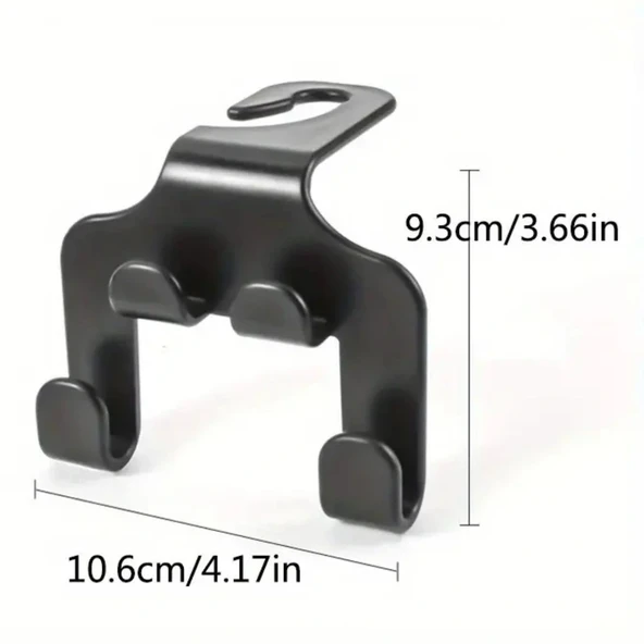 BUFFER® Oto Koltuk Arkası Düzenleyici Organizer Askılıklı Telefon,Tablet Tutucu - Resim 5