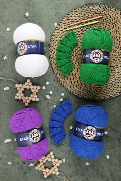 Ören Star El Örgü İpi - 999 Siyah - Resim 5