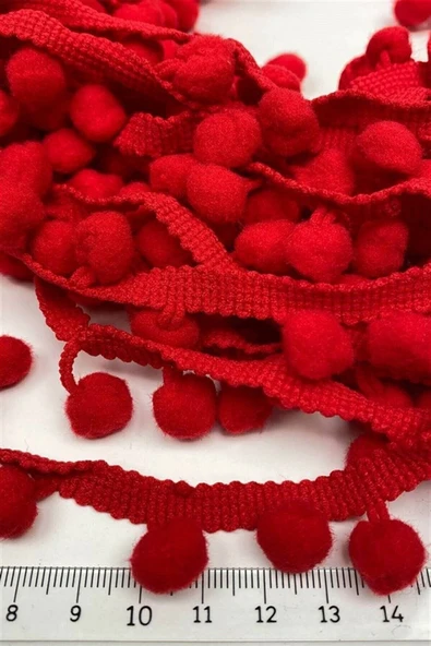Kırmızı Ponpon Şerit 10 M – Diğer Parti Malzemeleri – Diğer Parti Malzemeleri - Resim 3