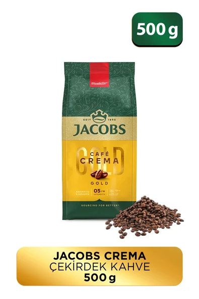 Jacobs Cafe Crema Çekirdek Kahve 500gr ürün görseli 1