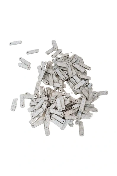 LitaeTrend Mat Beyaz 15 x 5 mm Dantel Oya Yazma Halhal Abiye Lazer Kesim Pul 1000 adet / 40 gram - Resim 3