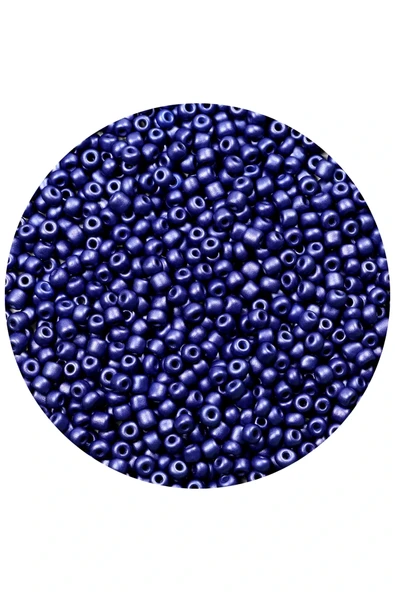 LitaeTrend Lacivert Renk 4 mm Yaklaşık 220 adet/20 gram Cam Boncuk Oya Yazma Bileklik ve Kolye - Resim 2