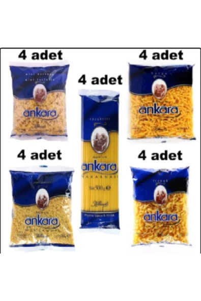 Nuh'un Ankara Makarnası 5 Çeşit Makarna 20'li ürün görseli 1