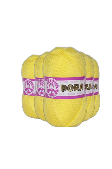 Ören Dora Patiklik Çoraplık El Örgü İpi (500gr) - 28 Sarı ürün görseli 1