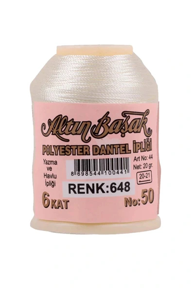 LitaeTrend 3 Adet Altınbaşak Oya ve Dantel İpi 20 gr - Royaleks - No: 648 - Resim 3