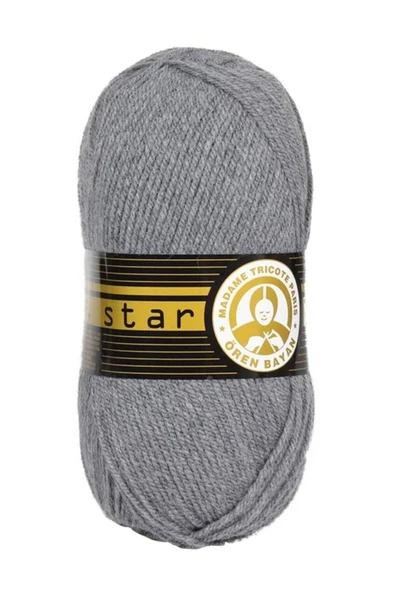 Ören Star El Örgü İpi Gri 008 ürün görseli 1