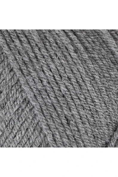 Deluxia El Örgü Ipliği 100 gr Renk 008 Orta Gri - Resim 2