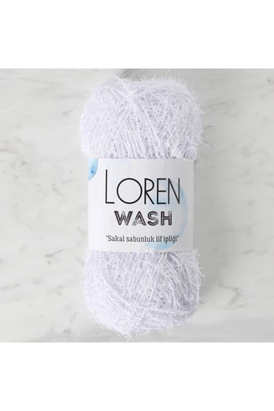 Loren Wash Optik Beyaz El Örgü İpi - R001 - 34262 ürün görseli 1