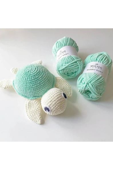 422 Mürdüm Soft Kadife Bunny Baby Örgü Ipi Kadife Ip Yumuşak Oyuncak Ipi Battaniye Ipi - Resim 5