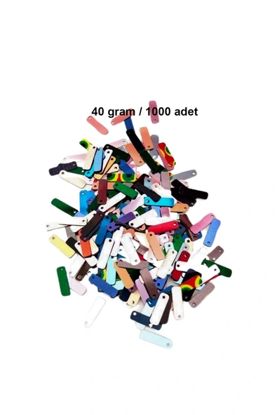 LitaeTrend Karışık Renkler 15 x 5 mm Dantel Oya Yazma Halhal Abiye Lazer Kesim Pul 1000 adet / 40 gram ürün görseli 1