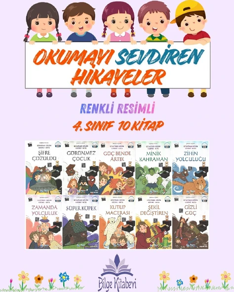 4. Sınıf Okumayı Sevdiren Renkli Resimli Hikayeler 12 - 10 Kitap ürün görseli 1