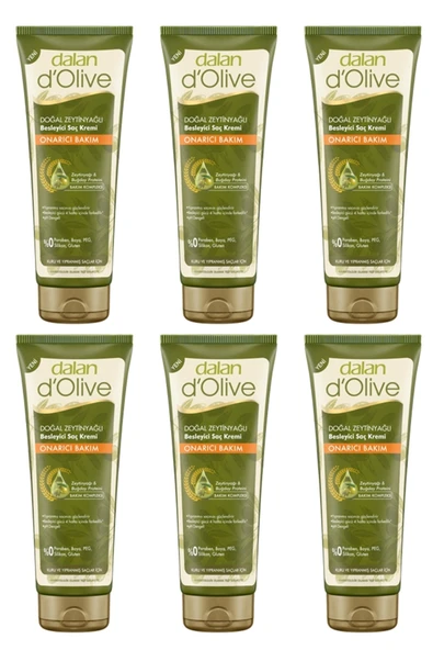 Dalan d'Olive Onarıcı Bakım Saç Kremi 6 Adet ürün görseli 1