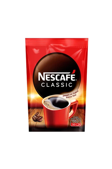 Nescafe Classic Çözünülebilir Kahve 100 gr Poşet ürün görseli 1