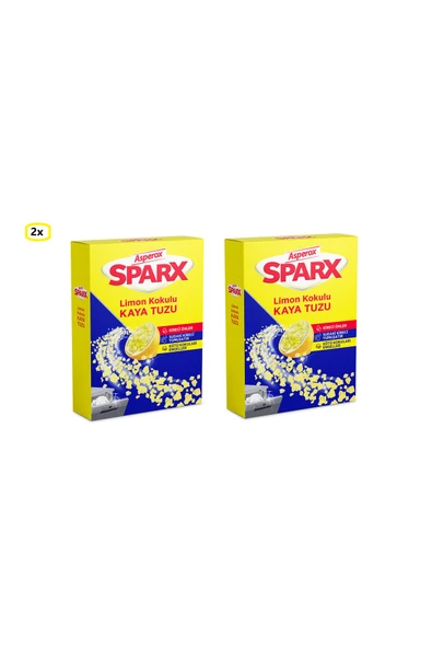 ASPEROX Sparx Bulaşık Makinesi Limon Kokulu Kaya Tuzu 1.5 Kg X 2 Adet ürün görseli 1