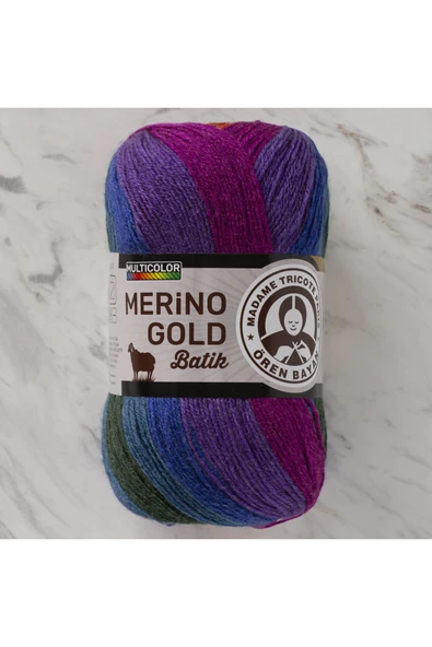 Örenbayan Merino Gold Batik Ebruli El Örgü Ipliği - 836 ürün görseli 1