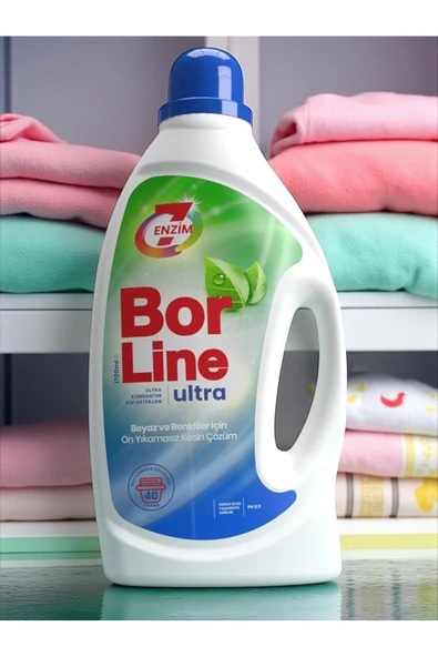 BORLINE 2 Adet Ultra Konsantre Sıvı Çamaşır Deterjanı 26 Yıkama Beyaz ve Renkliler İçin - Resim 2