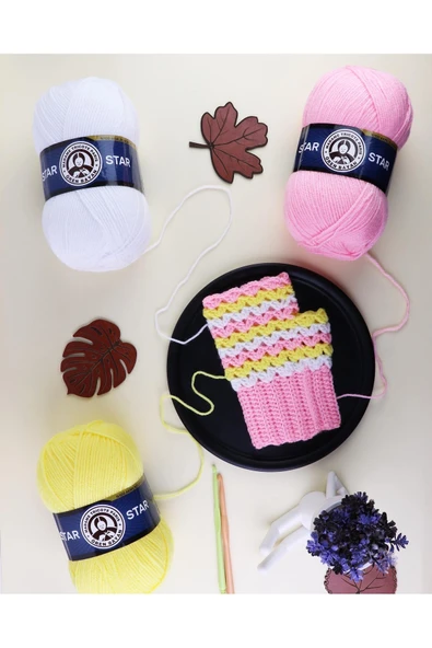 Ören Star El Örgü İpi - 999 Siyah - Resim 3