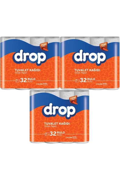 Drop Tuvalet Kağıdı Çift Katlı 96 Lı Paket (3PK*32) ürün görseli 1