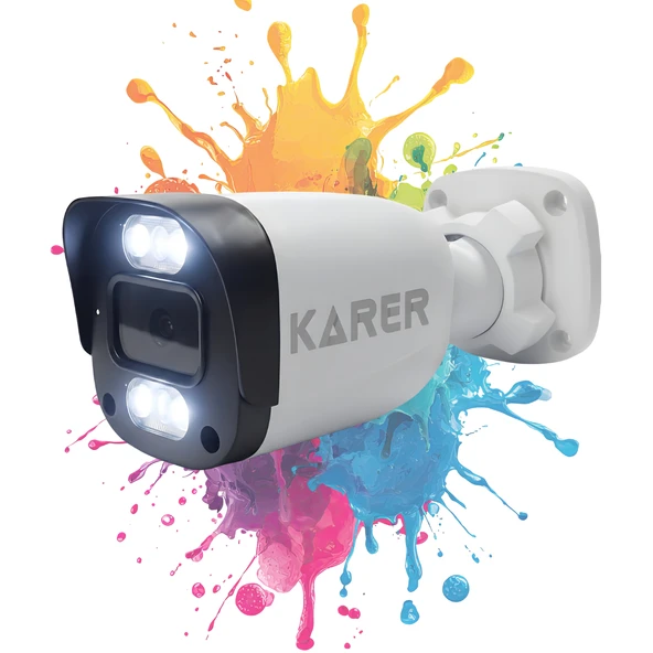 Exitcam-8'li AHD Güvenlik Kamera Seti-Gece Renkli-6 WARMLED'li- Su Geçirmez-2 MP- Full HD - Resim 5