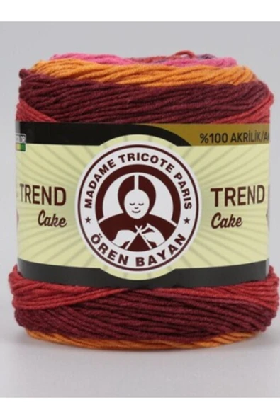 Ören Trend Cake El Örgü Ipliği 200 gr Renk 625 - Resim 2