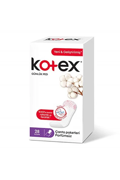 Kotex Anydays Günlük Ped Eko Uzun 28'li Kategori: Günlük Ped ürün görseli 1