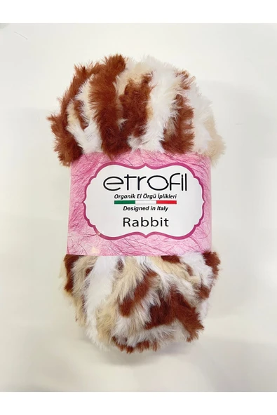 Rabbit Kahve/bej El Örgü I?pliği - 77116 ürün görseli 1