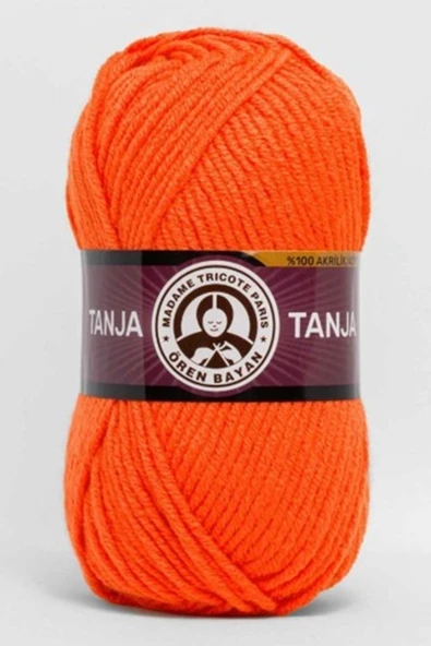 Tanja El Örgü Ipliği 100 Gr Renk 147 Neon Portakal ürün görseli 1