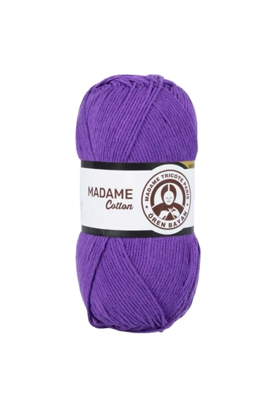 Ören Madame Cotton Örgü İpi - Mor - 1 Adet - ( Renk Kodu : 021 ) ürün görseli 1