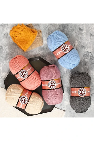 Örenbayan Favori Sarı El Örgü Ipi - 28 - Resim 3