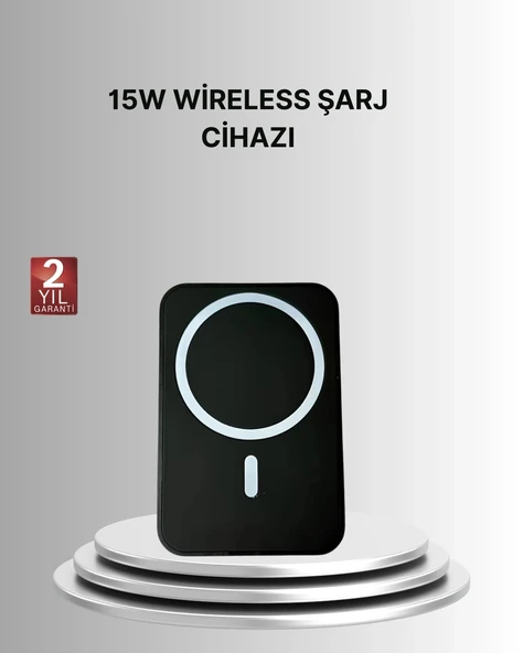 CEYLAN ADAM 360° Döner Başlıklı MagSafe Araç Telefon Tutucu 15W Güvenli Kablosuz Şarj ürün görseli 1