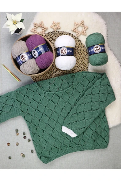 Ören Star El Örgü İpi - 999 Siyah - Resim 2