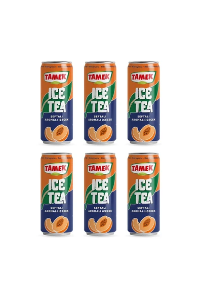 TAMEK Ice Tea Şeftali 330 ml x 6 Adet ürün görseli 1