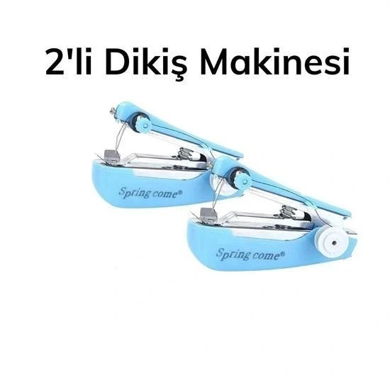 BUFFER® Spring Come Mini Kolay Seyehat ve Ev Tipi El Dikiş Dikme Makinası - Resim 8